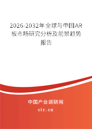 2026-2032年全球與中國AR板市場研究分析及前景趨勢報告