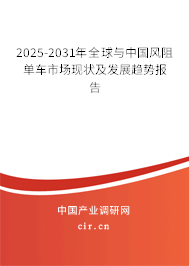2025-2031年全球與中國風(fēng)阻單車市場現(xiàn)狀及發(fā)展趨勢報告