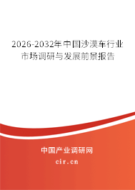 2026-2032年中國沙漠車行業(yè)市場調(diào)研與發(fā)展前景報告