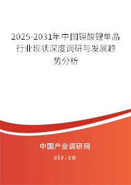 2025-2031年中國(guó)鉭酸鋰單晶行業(yè)現(xiàn)狀深度調(diào)研與發(fā)展趨勢(shì)分析