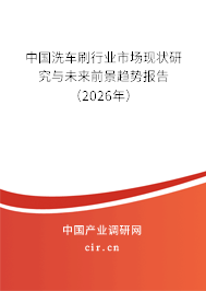 中國洗車刷行業(yè)市場現(xiàn)狀研究與未來前景趨勢報告（2026年）