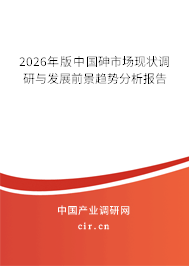 2026年版中國砷市場現(xiàn)狀調(diào)研與發(fā)展前景趨勢分析報告