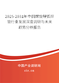 2025-2031年中國螺旋埋弧焊管行業(yè)發(fā)展深度調(diào)研與未來趨勢分析報(bào)告