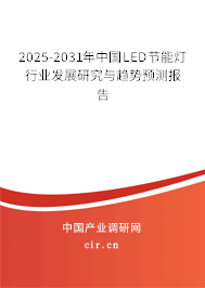 2025-2031年中國LED節(jié)能燈行業(yè)發(fā)展研究與趨勢預(yù)測報告