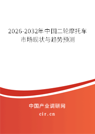 2026-2032年中國二輪摩托車市場現(xiàn)狀與趨勢預測