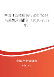 中國IT運維服務(wù)行業(yè)市場分析與趨勢預(yù)測報告（2026-2032年）