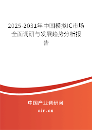 2025-2031年中國模擬IC市場全面調(diào)研與發(fā)展趨勢分析報告