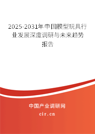 2025-2031年中國(guó)模型玩具行業(yè)發(fā)展深度調(diào)研與未來(lái)趨勢(shì)報(bào)告
