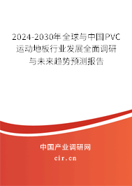 2024-2030年全球與中國PVC運動地板行業(yè)發(fā)展全面調(diào)研與未來趨勢預(yù)測報告