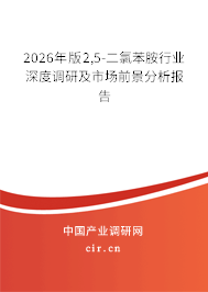 2026年版2,5-二氯苯胺行業(yè)深度調(diào)研及市場前景分析報告 2026年版2,5-二氯苯胺行業(yè)深度調(diào)研及市場前景分析報告