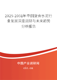 2025-2031年中國(guó)復(fù)合水泥行業(yè)發(fā)展深度調(diào)研與未來(lái)趨勢(shì)分析報(bào)告