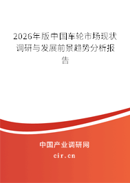2026年版中國車輪市場現(xiàn)狀調(diào)研與發(fā)展前景趨勢分析報告