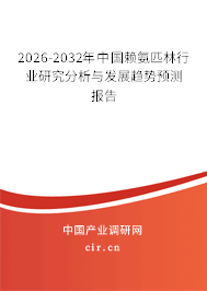 2026-2032年中國賴氨匹林行業(yè)研究分析與發(fā)展趨勢預測報告
