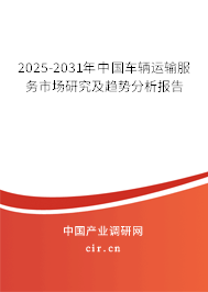 2025-2031年中國車輛運輸服務(wù)市場研究及趨勢分析報告