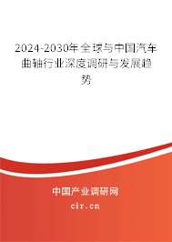2024-2030年全球與中國汽車曲軸行業(yè)深度調(diào)研與發(fā)展趨勢