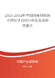 2025-2031年中國(guó)剎車輔助器市場(chǎng)現(xiàn)狀調(diào)研分析及發(fā)展趨勢(shì)報(bào)告