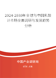 2024-2030年全球與中國乳酸計市場全面調(diào)研與發(fā)展趨勢分析