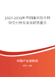 2025-2031年中國氟樹脂市場研究分析及發(fā)展趨勢報告