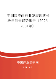 中國雙座閥行業(yè)發(fā)展現(xiàn)狀分析與前景趨勢報告（2025-2031年）