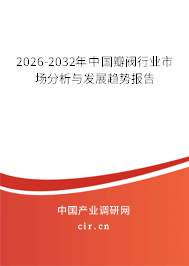 2026-2032年中國瓣閥行業(yè)市場分析與發(fā)展趨勢報告