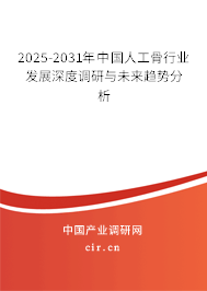 2025-2031年中國人工骨行業(yè)發(fā)展深度調(diào)研與未來趨勢分析