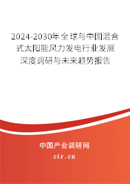 2024-2030年全球與中國混合式太陽能風(fēng)力發(fā)電行業(yè)發(fā)展深度調(diào)研與未來趨勢(shì)報(bào)告