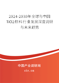 2024-2030年全球與中國TiO2顏料行業(yè)發(fā)展深度調(diào)研與未來趨勢