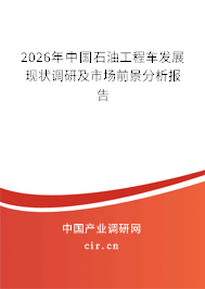 2026年中國石油工程車發(fā)展現(xiàn)狀調(diào)研及市場前景分析報告