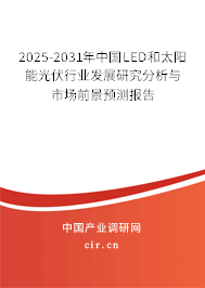 2025-2031年中國LED和太陽能光伏行業(yè)發(fā)展研究分析與市場前景預(yù)測報(bào)告