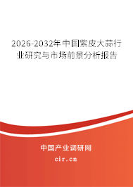 2026-2032年中國紫皮大蒜行業(yè)研究與市場前景分析報(bào)告