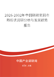 2026-2032年中國磷脫氧銅市場現(xiàn)狀調(diào)研分析與發(fā)展趨勢報告