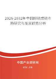 2026-2032年中國(guó)眼鏡成鏡市場(chǎng)研究與發(fā)展趨勢(shì)分析
