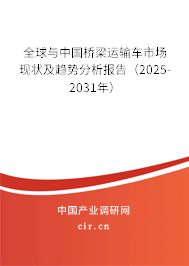 全球與中國橋梁運輸車市場現(xiàn)狀及趨勢分析報告（2025-2031年）