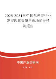 2025-2031年中國(guó)鹽差能行業(yè)發(fā)展現(xiàn)狀調(diào)研與市場(chǎng)前景預(yù)測(cè)報(bào)告