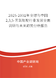 2025-2031年全球與中國2,3,5-三氯吡啶行業(yè)發(fā)展全面調(diào)研與未來趨勢分析報(bào)告
