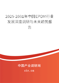 2025-2031年中國EPDM行業(yè)發(fā)展深度調(diào)研與未來趨勢報告