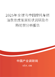 2025年全球與中國(guó)摩托車(chē)燃油泵總成發(fā)展現(xiàn)狀調(diào)研及市場(chǎng)前景分析報(bào)告