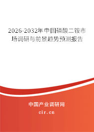 2026-2032年中國磷酸二銨市場調(diào)研與前景趨勢預(yù)測報告