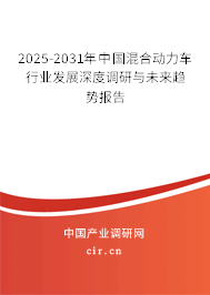2025-2031年中國(guó)混合動(dòng)力車行業(yè)發(fā)展深度調(diào)研與未來趨勢(shì)報(bào)告