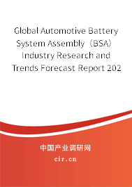 Global Automotive Battery System Assembly（BSA） Industry Research and Trends Forecast Report 2020-2026
