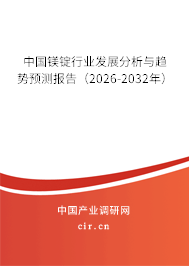 中國鎂錠行業(yè)發(fā)展分析與趨勢預(yù)測報告（2026-2032年）