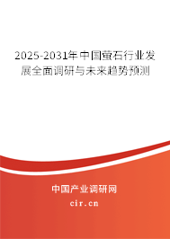 2025-2031年中國螢石行業(yè)發(fā)展全面調研與未來趨勢預測