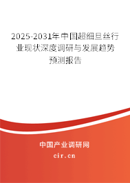 2025-2031年中國(guó)超細(xì)旦絲行業(yè)現(xiàn)狀深度調(diào)研與發(fā)展趨勢(shì)預(yù)測(cè)報(bào)告
