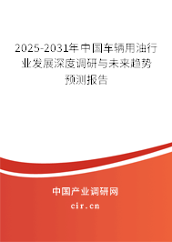 2025-2031年中國車輛用油行業(yè)發(fā)展深度調(diào)研與未來趨勢預(yù)測報告