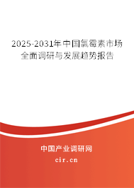 2025-2031年中國氯霉素市場全面調(diào)研與發(fā)展趨勢報告