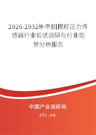 2026-2032年中國(guó)模腔壓力傳感器行業(yè)現(xiàn)狀調(diào)研與行業(yè)前景分析報(bào)告
