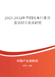 2025-2031年中國電車行業(yè)深度調研與發(fā)展趨勢