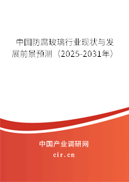 中國防腐玻璃行業(yè)現(xiàn)狀與發(fā)展前景預(yù)測（2025-2031年）