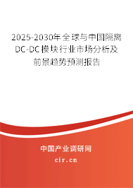 2025-2030年全球與中國隔離DC-DC模塊行業(yè)市場分析及前景趨勢預(yù)測報告