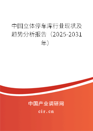 中國立體停車庫行業(yè)現(xiàn)狀及趨勢分析報(bào)告（2025-2031年）
